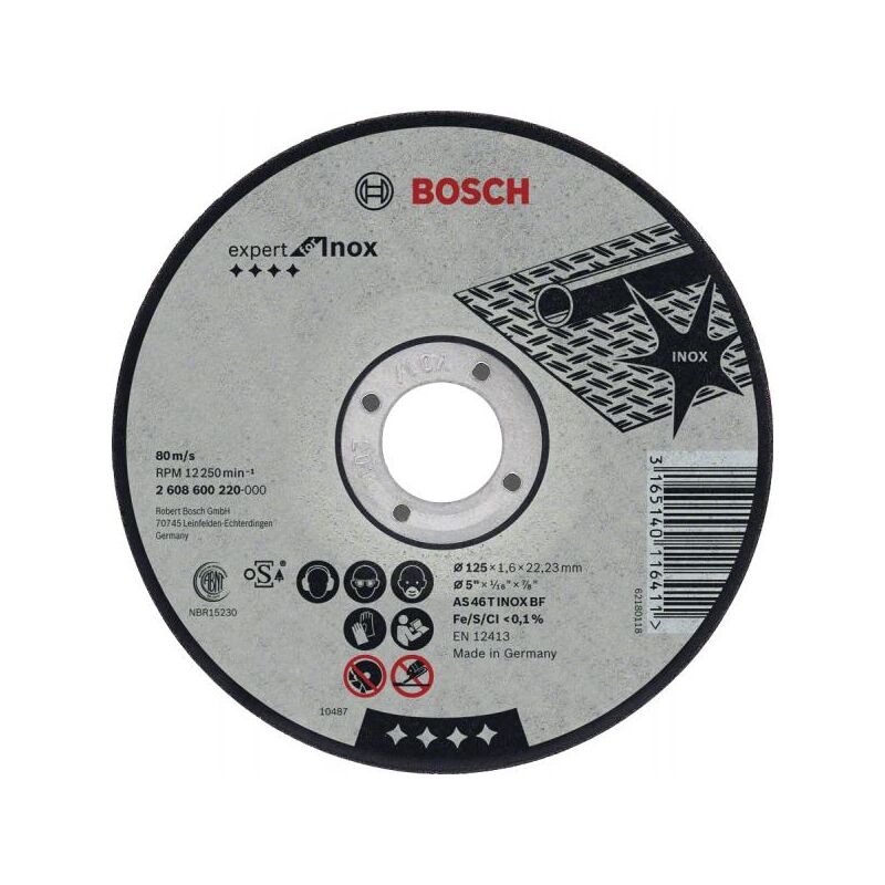 foto del prodotto bosch mola da taglio a centro depressoper inox 230x1.9x22,23mm