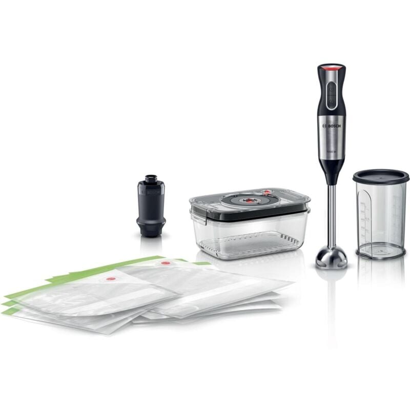 foto del prodotto bosch ms6cm61v2 frullatore ad immersione 1000 w acciaio inox, nero