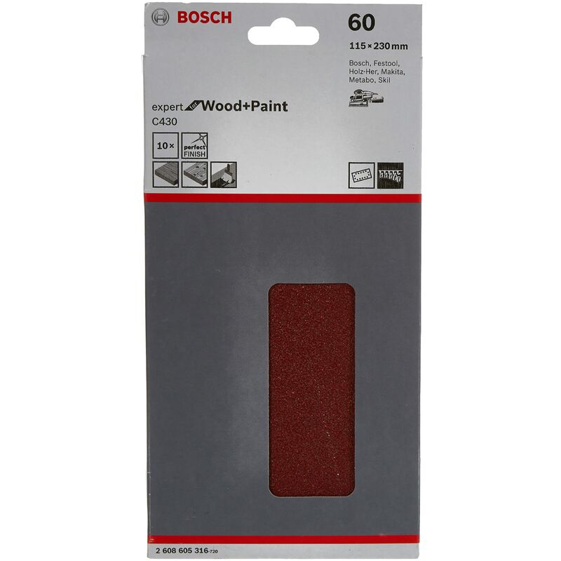 foto del prodotto bosch orbital c430 115x230mm 14p.g60 x10