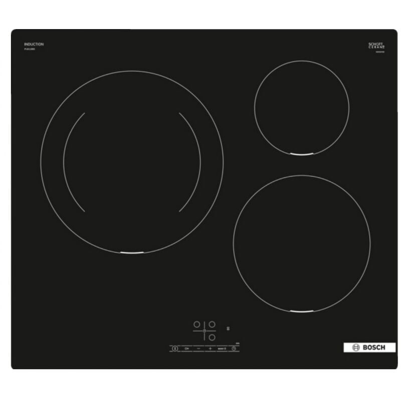 foto del prodotto bosch piano cottura a induzione 60 cm 3 fuochi nero pij611bb5e