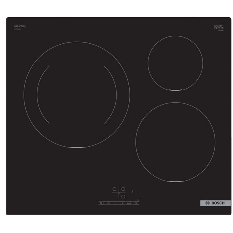 foto del prodotto bosch piano cottura a induzione 60 cm 3 fuochi nero puj611bb5e