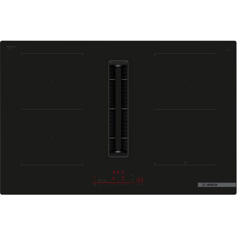 foto del prodotto bosch piano cottura a induzione sottovuoto 4 fuochi 7400w nero pvq811h26e