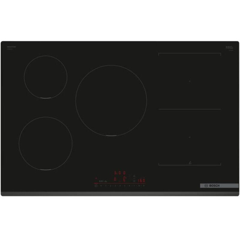 foto del prodotto bosch piano cottura ad induzione grande larghezza 5 fuochi l80 x p52 cm pvw831hc1e