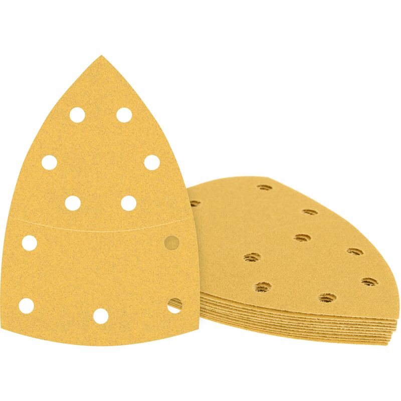 foto del prodotto bosch professional 10x carte abrasive expert c470 con 11 fori (per legno duro, vernice su legno, 102x62, 93 mm, grana 40, accessorio levigatrice palmare)