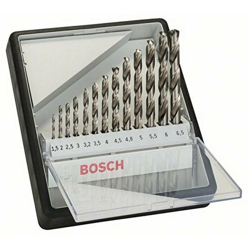foto del prodotto bosch professional 13 pz. set punte per metallo hss g 1,5 6,5 mm, robust line, accessori per trapani 