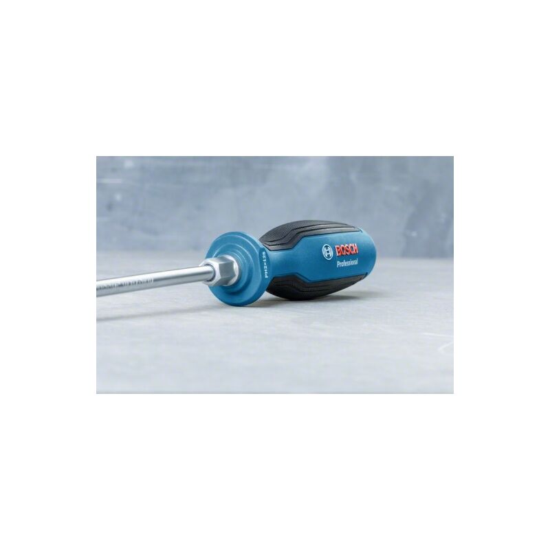 foto del prodotto bosch professional 1600a01tg0 cacciavite a lama piatta, cromo vanadio, impugnatura softgrip contestadiacciaio, blu, sl5,5x100mm