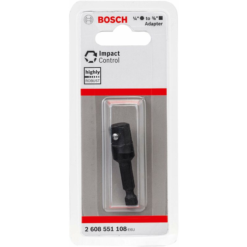 foto del prodotto bosch professional 1x adattatore impact control per bussola 1 4 hex a 3 8 quadrato, lunghezza 50 mm, accessori trapani 