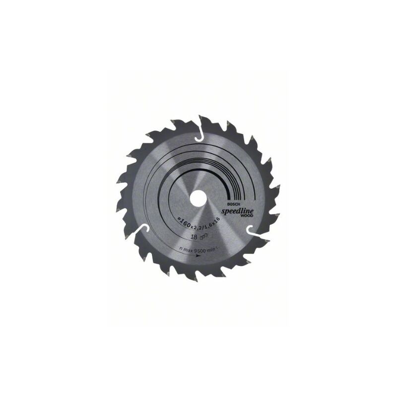 foto del prodotto bosch professional 2 608 640 785 lama de speedline legno sega circolare 160 x 16 2,2 mm, 18 confezione 1 