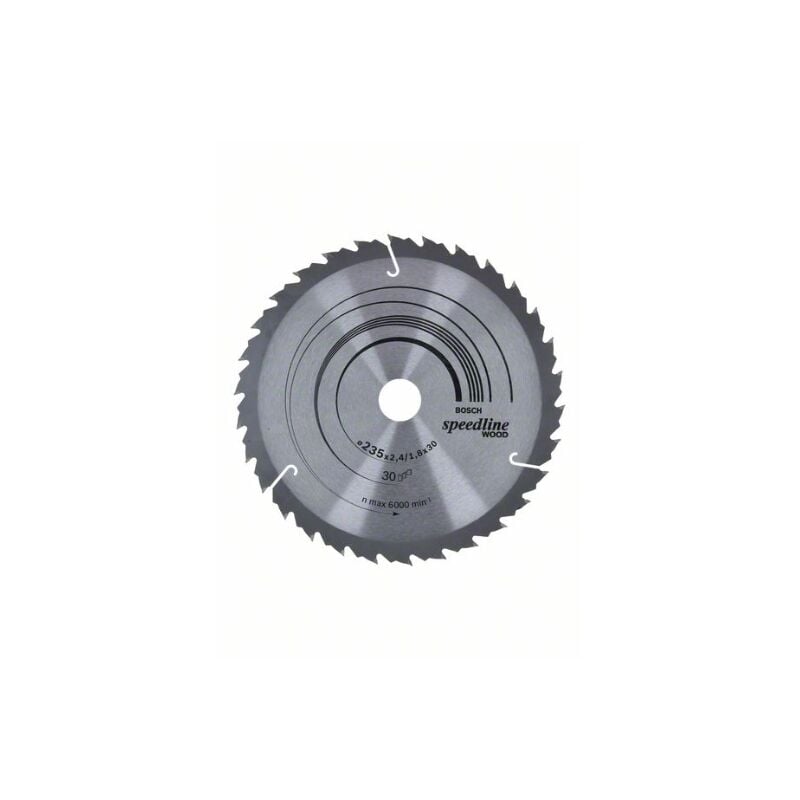 foto del prodotto bosch professional 2 608 640 807 lama de speedline wood 235 x 30 25 x 2,6 mm, 30 confezione de 1 