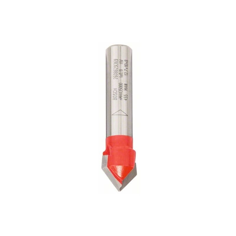 foto del prodotto bosch professional 2608629369 expert fresa con scanalatura a v 8x12,7x10 90