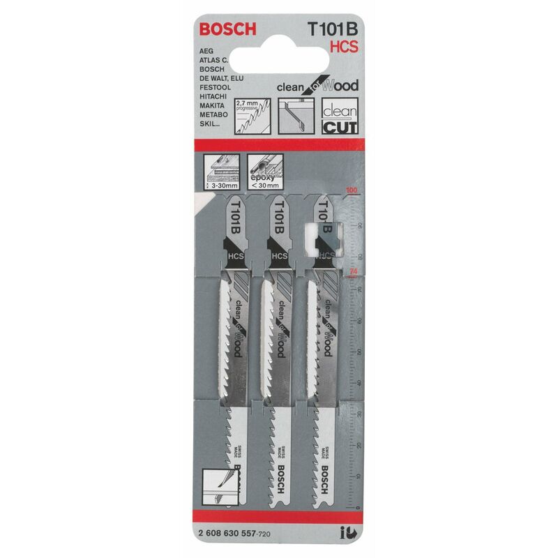 foto del prodotto bosch professional 2608630557 2608630557 lama per seghetto alternativo, t 101 d, 3 pezzi, 0 w, 0 v, blu, 2.7 mm