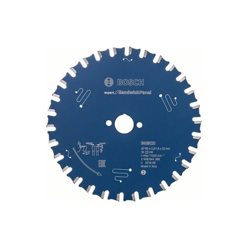 foto del prodotto bosch professional 2608644366 bosch 2608644366 disc de circular saw csb expert sandwichpanel 165x20x30d, 0 w, 0 v, colore, 165 mm
