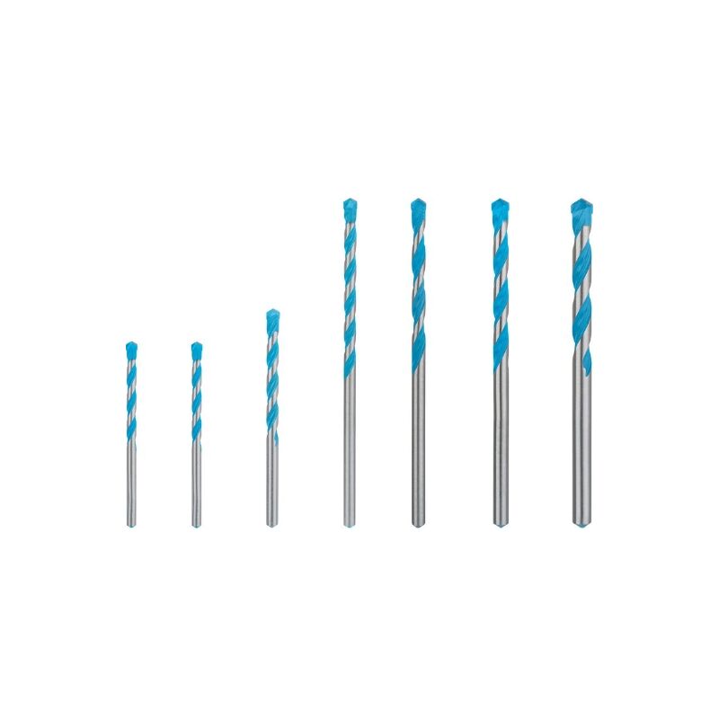 foto del prodotto bosch professional 7 piece set de expert cyl 9 multiconstruction drill bits for concrete, 5 10 mm, accessori per trapano a percussione rotante