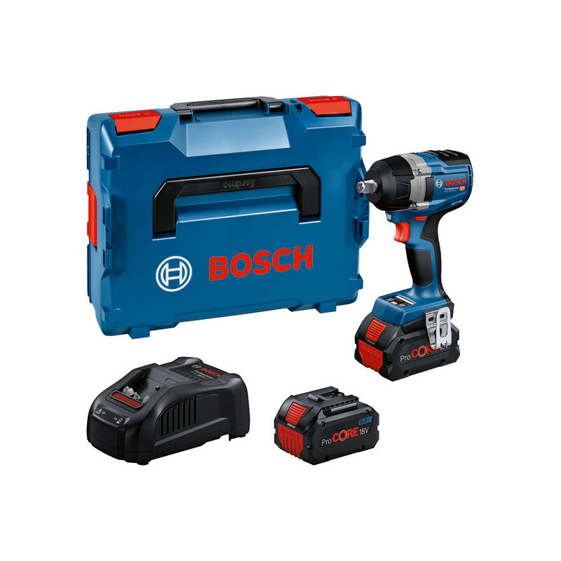 foto del prodotto bosch professional avvitatore a impulsi a batteria bosch gds 18v 750 c, 2x 8,0 ah e caricabatterie in l boxx