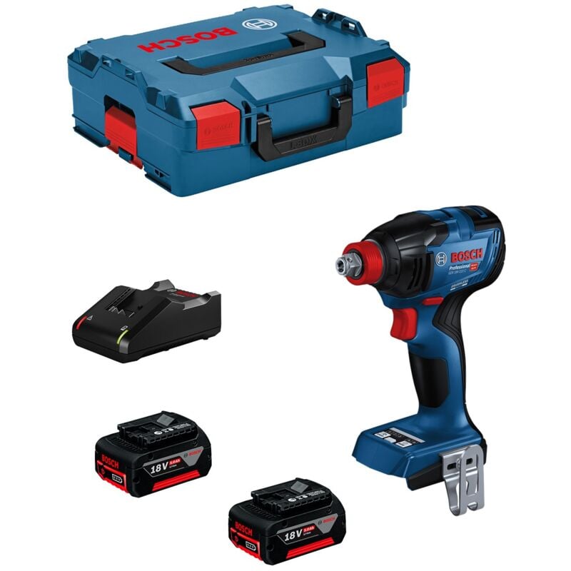 foto del prodotto bosch professional avvitatore a massa battente bosch gdx 18v 210 c 2 x 5,0 ah gal18v 40 l boxx 136 