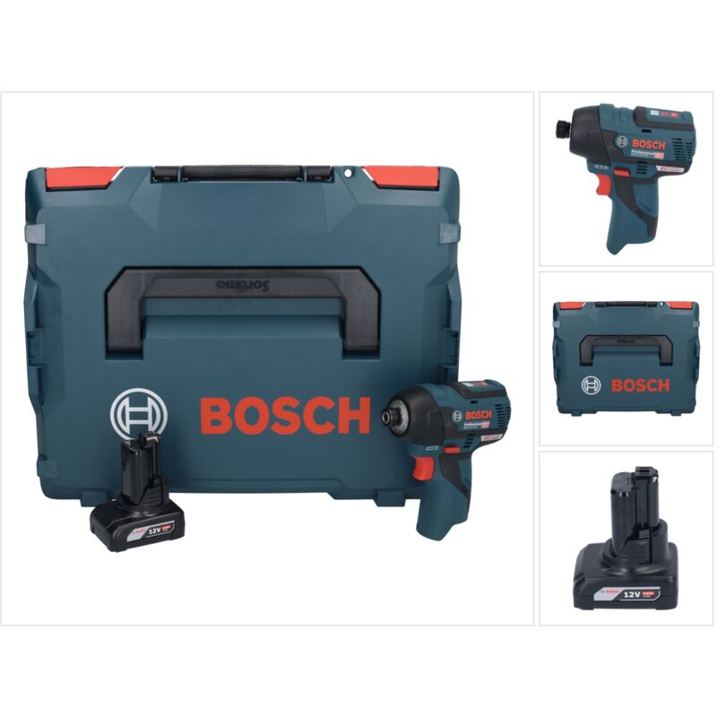 foto del prodotto bosch professional bosch gdr 12v 110 professional 12 v 110 nm 1 4 avvitatore a impulsi senza spazzole 1x batteria 6,0 ah l boxx senza