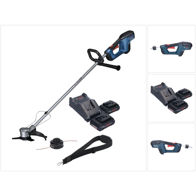 foto del prodotto bosch professional - bosch gfr 18v-23 decespugliatore professionale 18 v 230 mm senza spazzole + 2x batteria procore 4,0 ah + caricabatterie