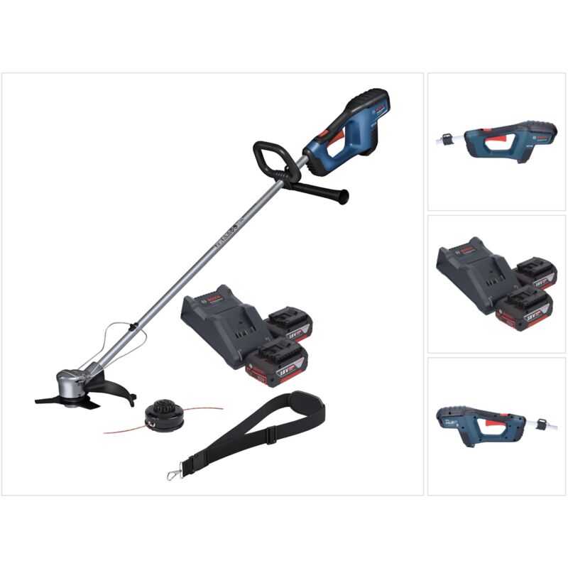 foto del prodotto bosch professional bosch gfr 18v 23 decespugliatore professionale a batteria senza spazzole da 18 v 230 mm 2 batterie da 4,0 ah caricabatterie