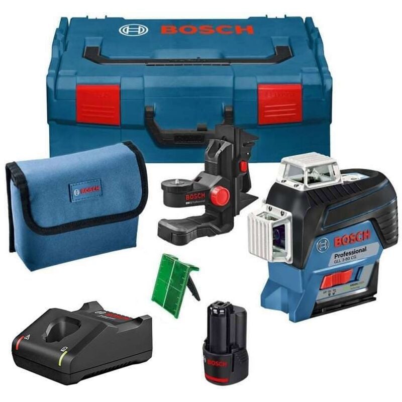 foto del prodotto bosch professional - bosch gll 3-80 cg professional - livella laser a linee incrociate