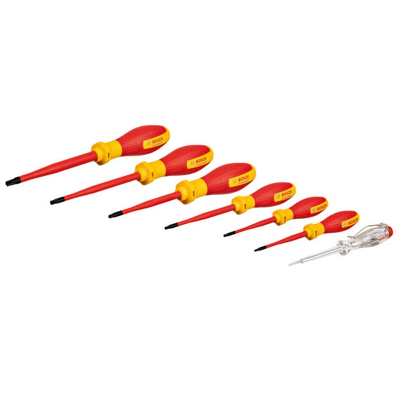 foto del prodotto bosch professional bosch utensili set 7 pezzi di cacciaviti isolati torx con tester 1600a02nf8
