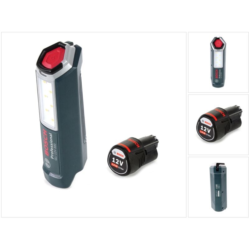 foto del prodotto bosch professional gli 12v 300 lampada a batteria 1x batteria gba 12 v 2,0 ah senza caricabatterie