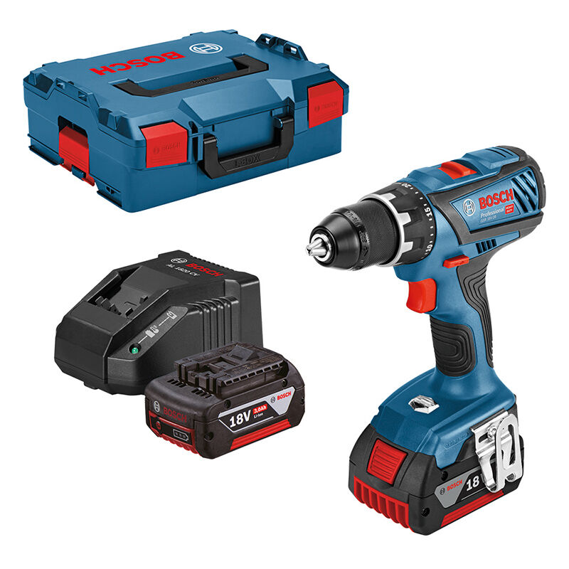 foto del prodotto bosch professional gsb 18v 28 trapano avvitatore a percussione a batteria incl. seconda batteria, incl. caricabatterie
