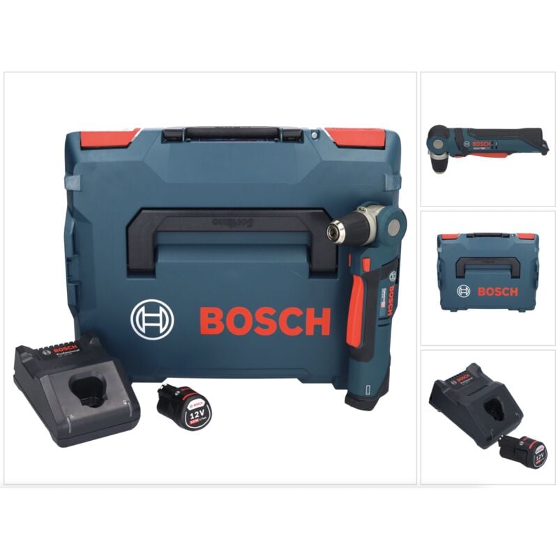 foto del prodotto bosch professional gwb 12v 10 trapano angolare a batteria 12 v 1x batteria 2,0 ah caricabatterie l boxx