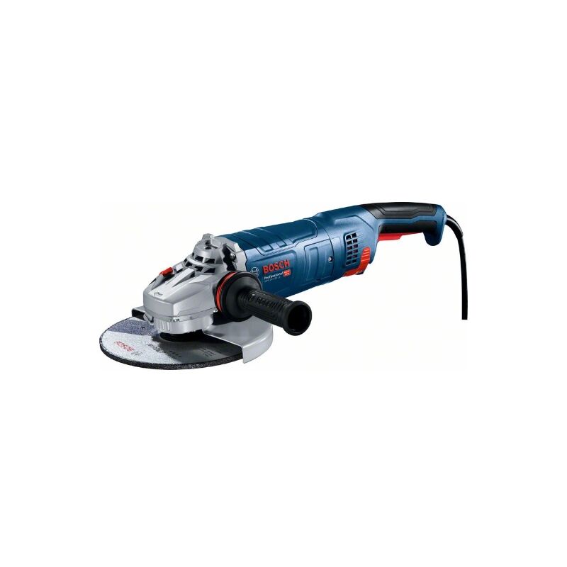 foto del prodotto bosch professional gws 24 180 jz smerigliatrice angolare 2400 w, 180 mm, 8500 rpm, soft start, cyclon, in scatola 