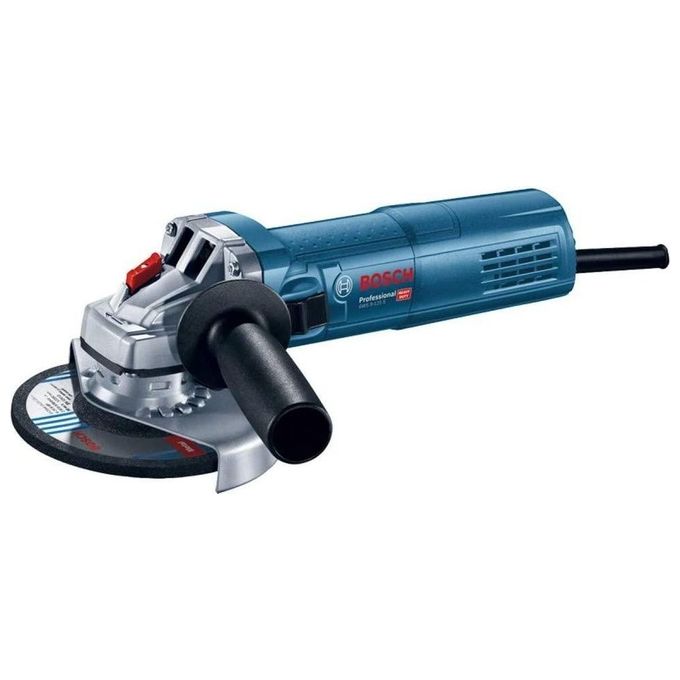foto del prodotto bosch professional gws 9 125 s smerigliatrice angolare, impugnatura supplementare, flangia di montaggio, dado di serraggio, cuffia di protezione, confezione in cartone, disco 125 mm, potenza 900 w