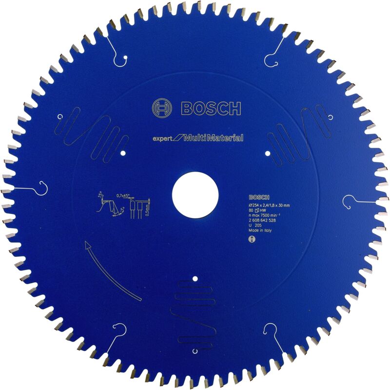 foto del prodotto bosch professional lama per sega circolare expert for multi material, 254 x 30 x 2, 4 mm, 80 denti, accessorio per sega circolare a batteria