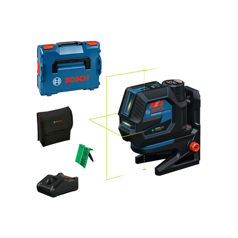foto del prodotto bosch professional laser combinato bosch gcl 12v 50 22 cg, 1x 2,0 ah caricabatterie supporto girevole rm20 in l boxx
