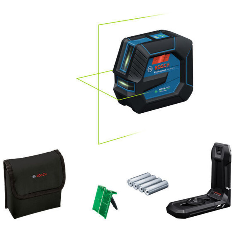 foto del prodotto bosch professional laser di linea bosch gll 20 22 g supporto universale lb10 borsa