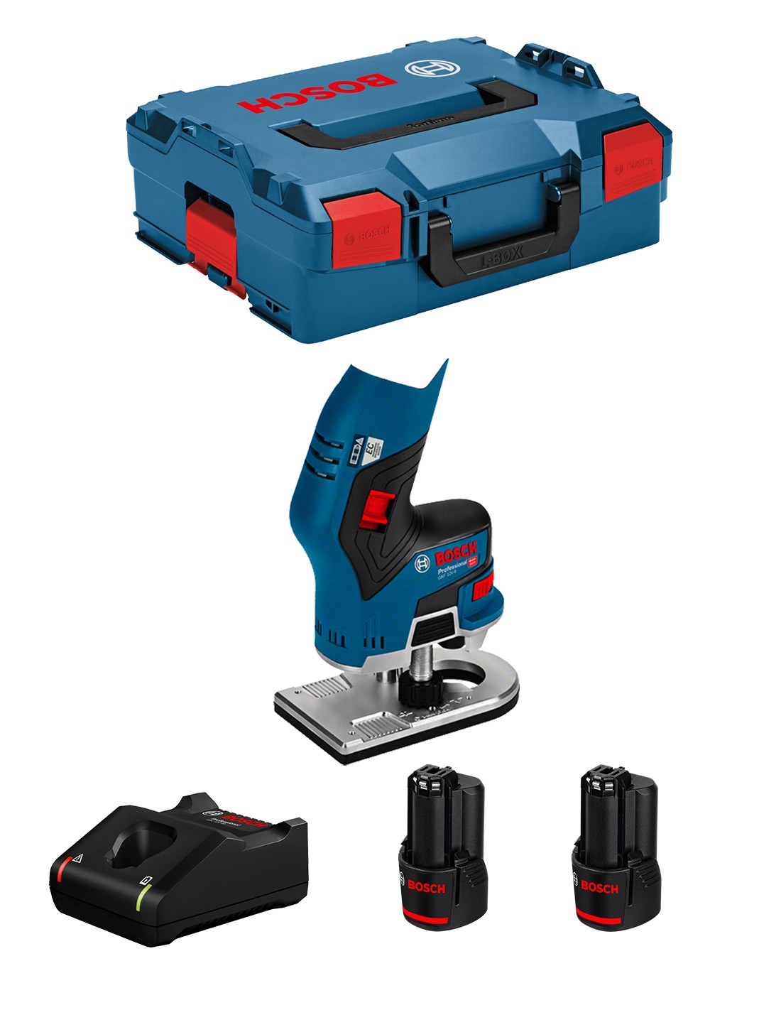 foto del prodotto bosch professional livellatrice a batteria bosch gkf 12v 8 2 batterie, caricabatterie 06016b0000