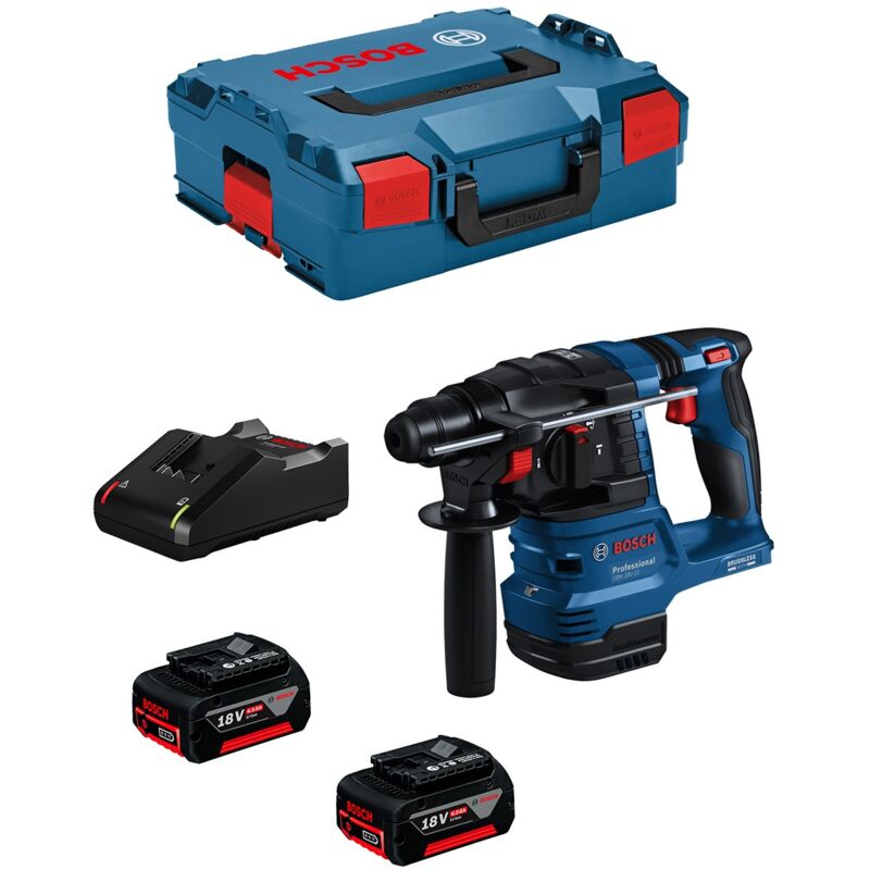 foto del prodotto bosch professional martello perforatore bosch gbh 18v 22 2 x 4,0 ah gal18v 40 l boxx 136 