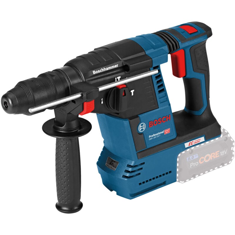 foto del prodotto bosch professional martello rotativo a batteria bosch gbh 18v 26 f con sds plus senza batteria senza caricabatterie in confezione