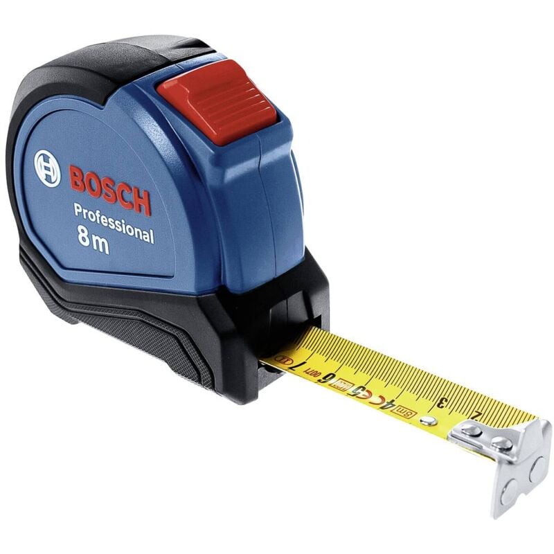 foto del prodotto bosch professional massband 8m autolock 1.600.a01.v3s metro a nastro 8 m nylon, plastica
