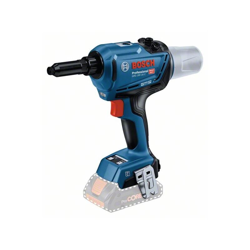 foto del prodotto bosch professional pistola per rivetti a batteria bosch grg 18v 16 c senza batteria senza caricatore in confezione