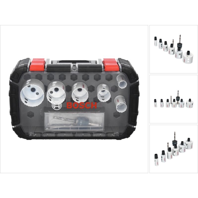 foto del prodotto bosch progressor set seghe a tazza for wood metal 2608594187 9 pezzi bi metall hss
