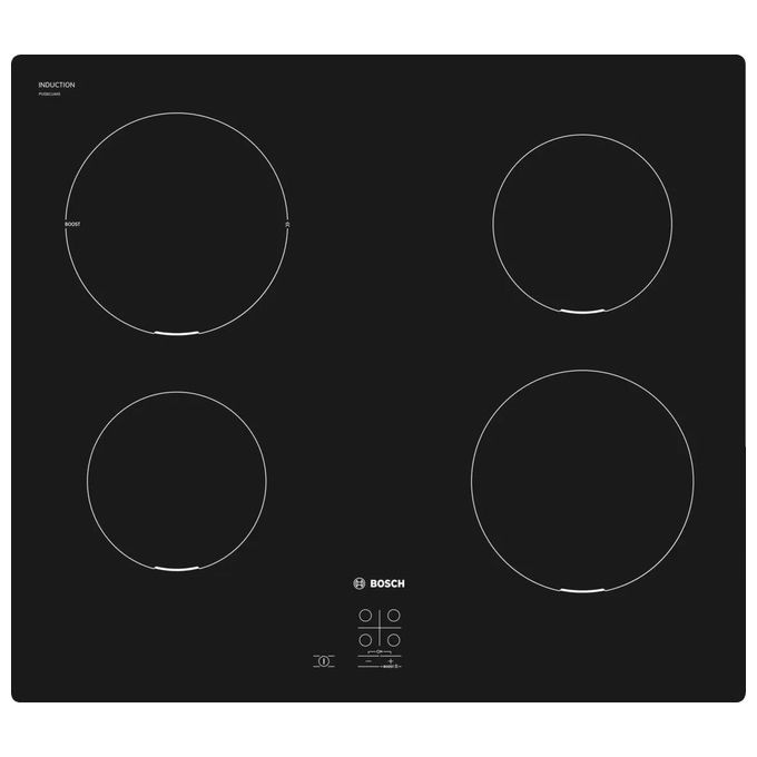 foto del prodotto bosch pug611aa5e serie 2 piano cottura a induzione 4 zone powerboost 60 cm nero