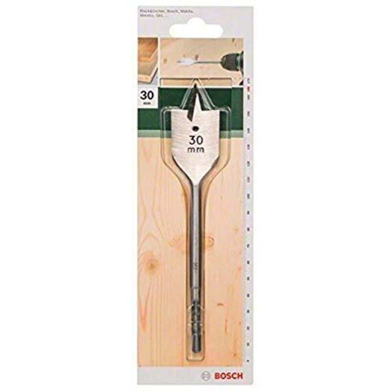 foto del prodotto bosch punta a testa piatta per legno attacco esag, 5.5, 30 x 120 x 165