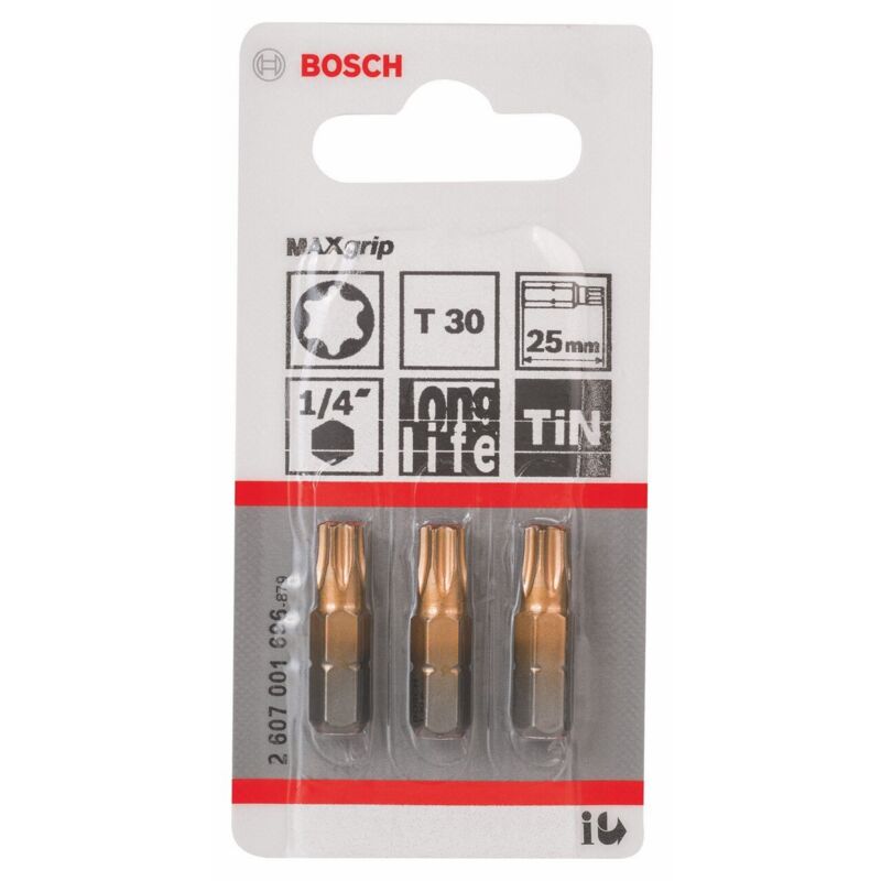 foto del prodotto bosch punta t30 maxgrip c 25 mm 3 uds 10 