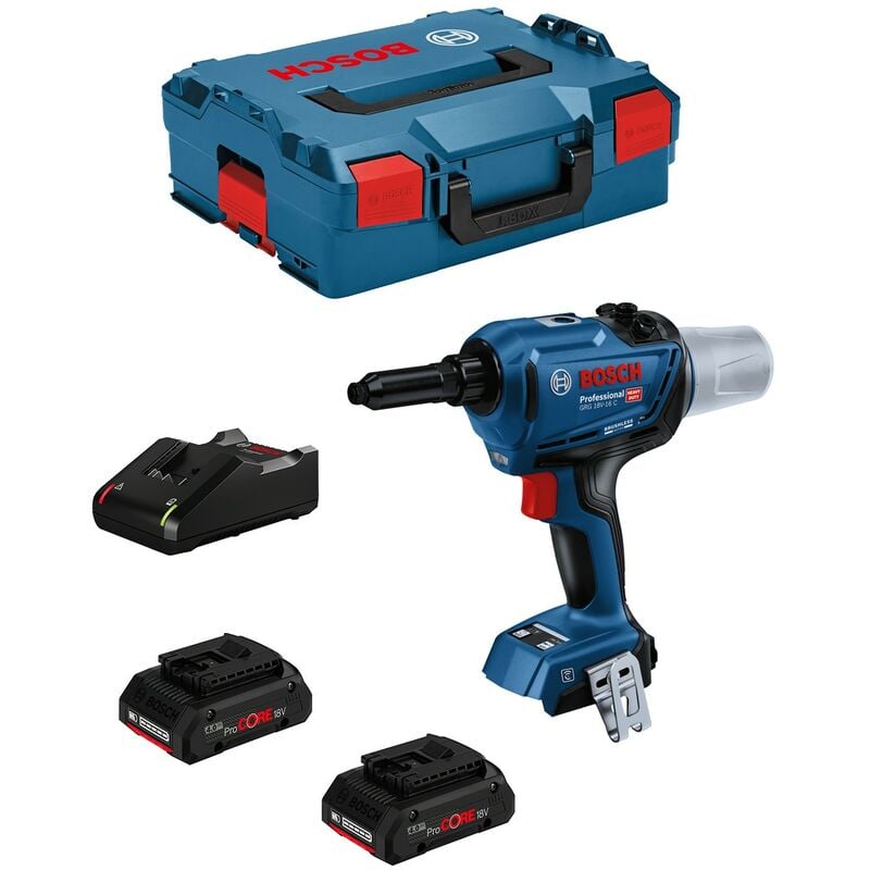 foto del prodotto bosch rivettatrice grg 18v 16 c 2 x 4,0 ah procore gal18v 40 l boxx 136 