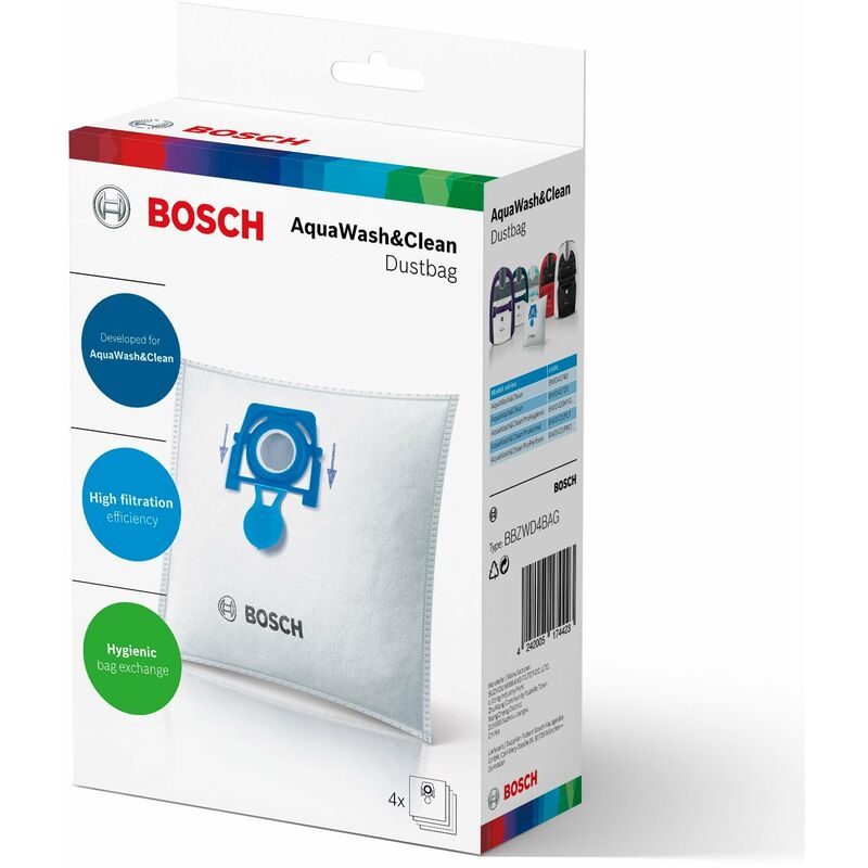 foto del prodotto bosch sacchetto di ricambio per aspirapolvere aquawash clean bbzwd4bag