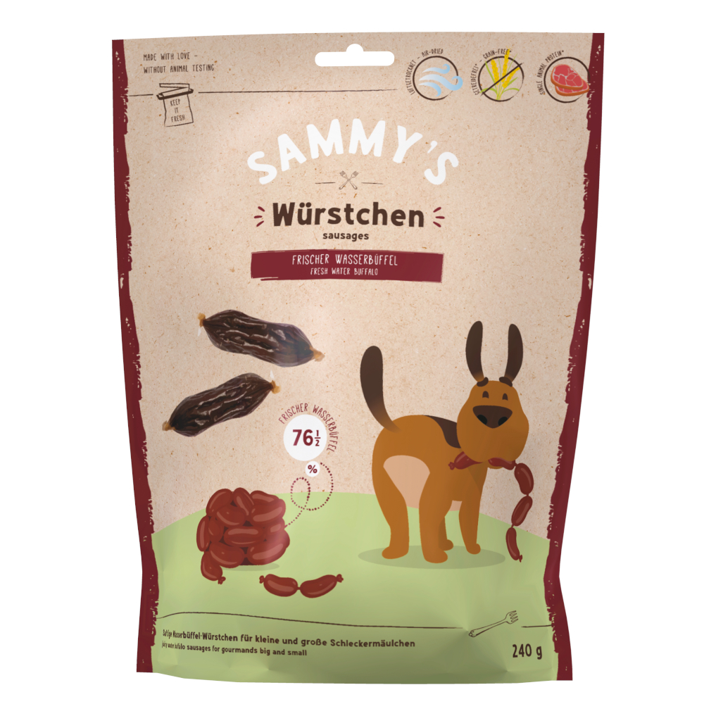 foto del prodotto bosch sammy s salsiccette con bufalo per cani 240 g