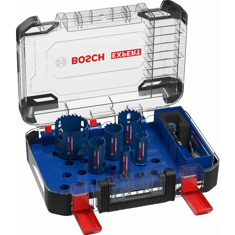 foto del prodotto bosch scatola da 6 seghe a tazza expert tough material 22 25 35 40 51 68 mm 2608900446