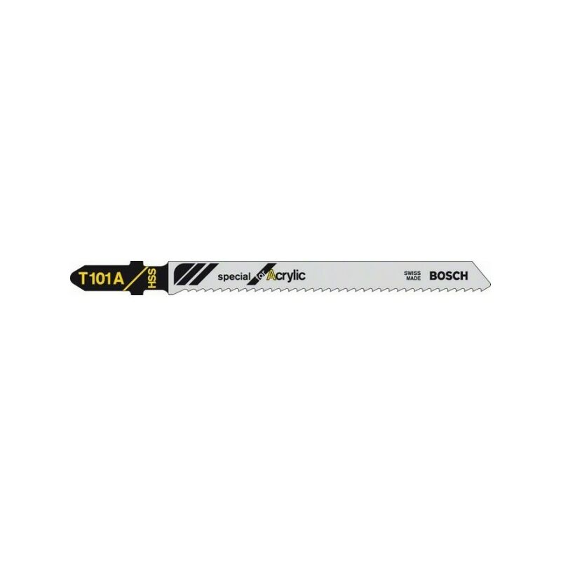 foto del prodotto bosch scheda di 5 lame in plexiglas acrilico, policarbonato hss t101a 2608631010