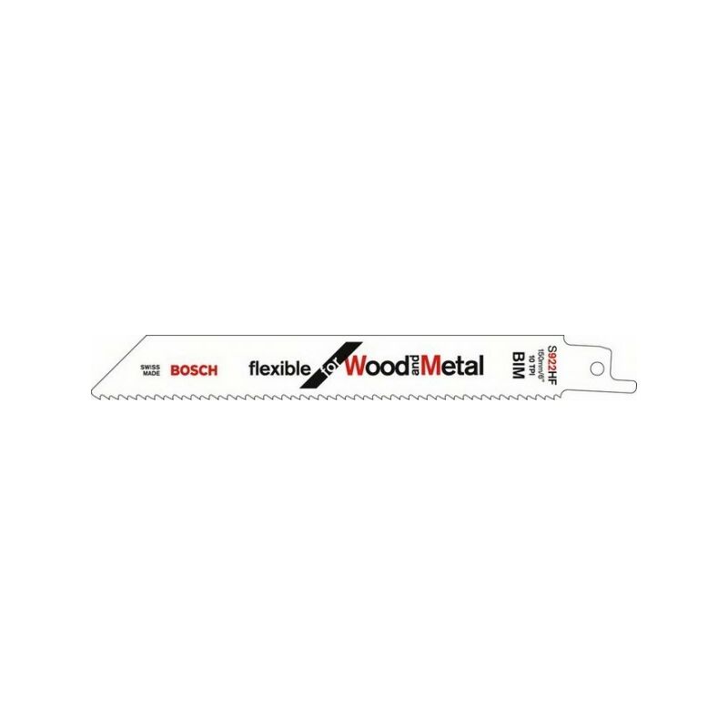 foto del prodotto bosch scheda di 5 lame per legno con metallo s922hf bi metal 2608656016