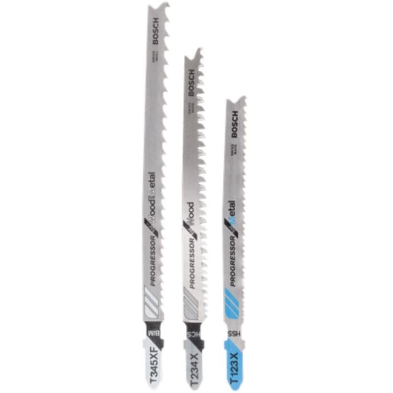 foto del prodotto bosch sed 3 lame per seghetto alternativo progressor attacco a t