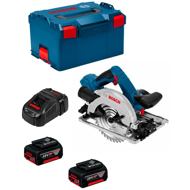 foto del prodotto bosch sega circolare gks 18v 57 g 2 x 5,0ah gal1880cv l boxx 238 