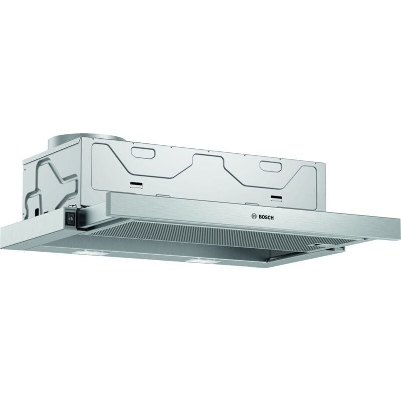 foto del prodotto bosch serie 2 dfm064w54. potenza massima di estrazione 388 m h, tipo di estrazione filtrante, classe di efficienza dinamica del fluido c. tipo 